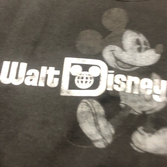 Walt Disney World Mickey Black Vintage Style Long sleeve Sweatshirt Size Small - Picture 2 of 9